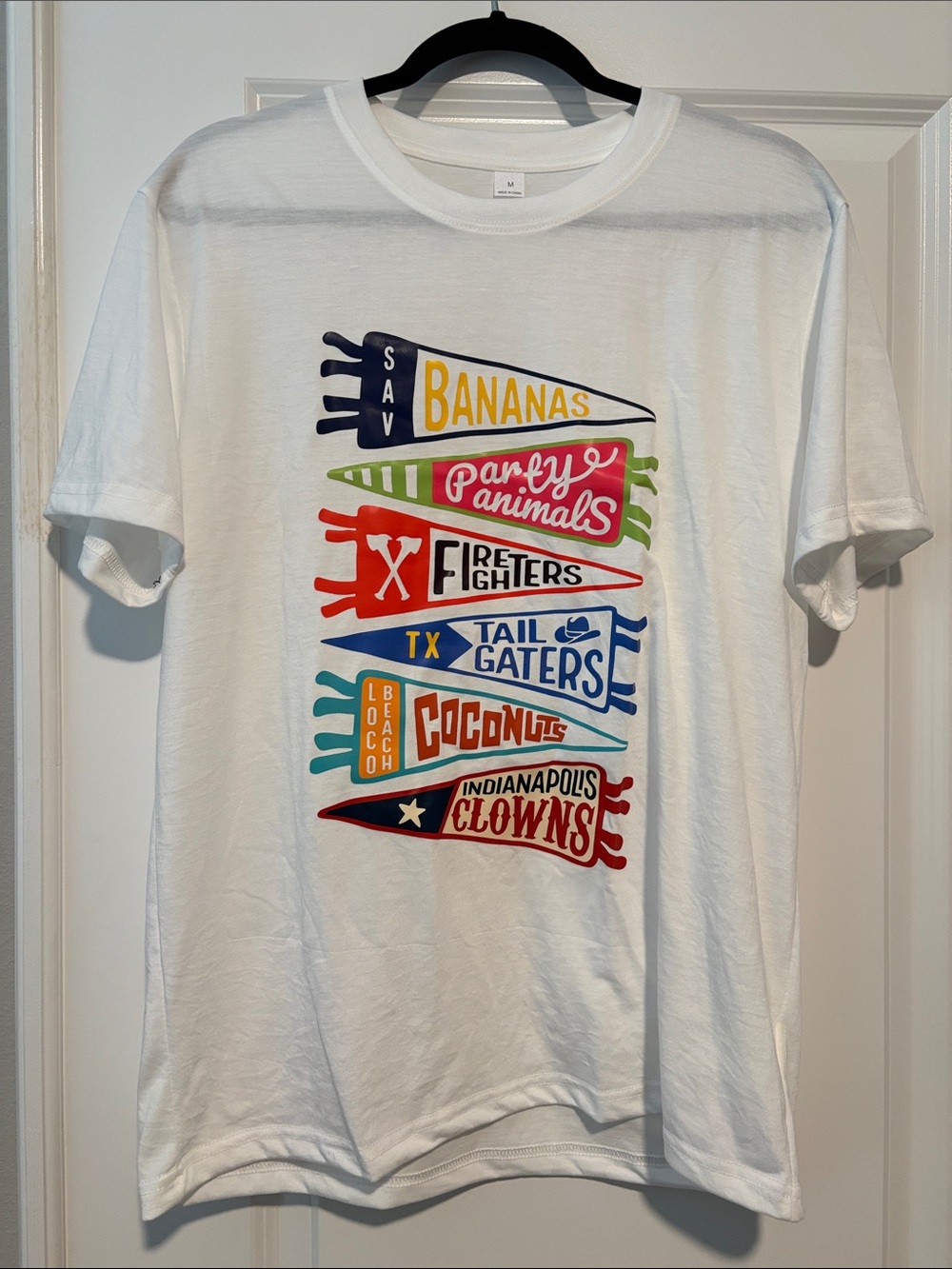 Unisex Banana Ball Multi Teams Pennant shirt - Savannah Bananas Party Animals